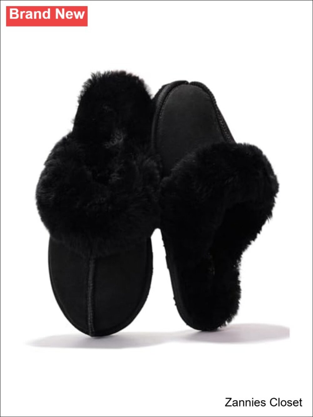 ✨ Project Cloud Genuine Suede Genuine Sheepskin Fur-Lined Womens Clog Slippers
